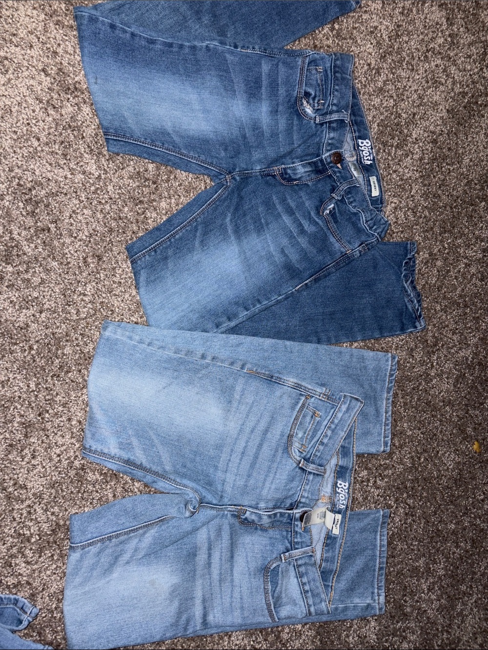 B’gosh skinny -Leg Jeans in Light and Medium Blue Washes girls size 10 bundle